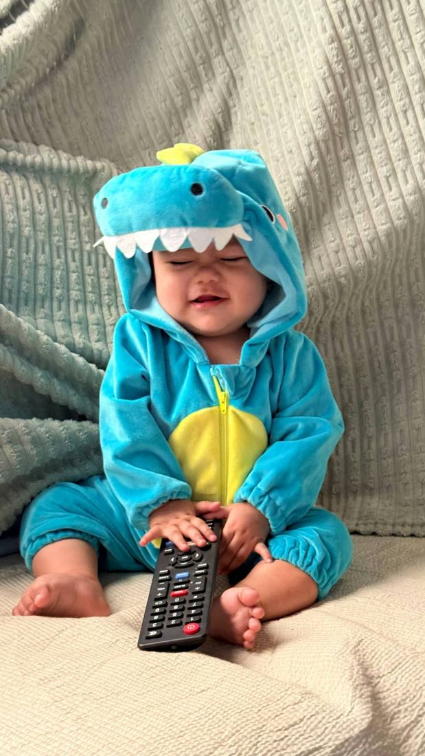 A little blue dinosaur